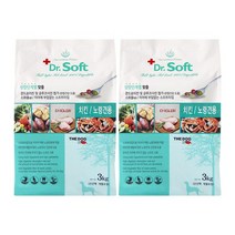 더독 닥터소프트 치킨 노령견용3kg x 2개, 없음, 3000g