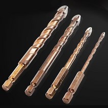 욜케이유 펀치 드릴 구멍 유리 뚫기 원목 벽돌 타일 대리석 알루미늄, 1-멀티드릴비트-3mm