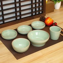 소야 여주도자기 아름 민트 1인그릇 세트A 6P, 상품선택