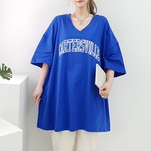 카터브이 발포 박스 //빅사이즈/반팔빅박스/기본티셔츠/오버핏/롱티/코발트/블루/멜란지/블랙