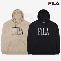 휠라 공용 루즈핏 세리프 로고 면 후드티 FS2POB4108X