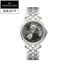 해밀턴 공식 시계 HAMILTON Jazzmaster Open Heart 재즈 마스터 오픈 하트 오토매틱 자동 감기 40.00MM 스테인레스 스틸 브레스 그레이 × 실버 H32565185 남성 손목 시계 남성 정규품 브랜드 비즈니스 단순