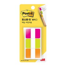 3M 3M)포스트-잇 플래그(N686-PGO BRY 인덱스탭 3색), 1개, 686-PGO