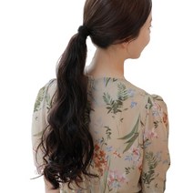 에스홀릭 스무디 포니테일 올림머리 묶음가발, 1개, 옅은초코브라운