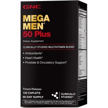 수입보충제 GNC 메가맨 50 플러스 종합비타민 태블릿
