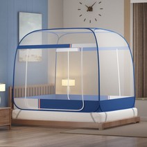 유르트텐트 유르트 모기장 전체 바닥 또는 바닥이없는 더블 도어 큰 공간 침대 텐트 홈 용품 설치 필요 없음, COFFEE+0.9mx1.9m
