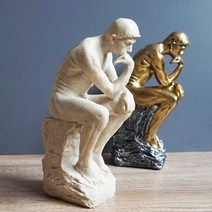 로댕 조각 모조 아트 생각하는 사람 사상가 수공예품, 침묵 실버