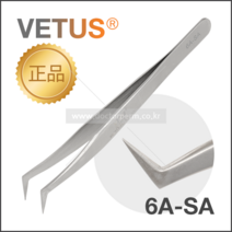 VETUS 비투스 속눈썹연장 핀셋 16종, 1개, 6A-SA(실버/ㄱ자형/러시안볼륨전용)