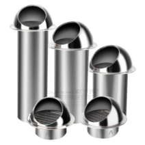 무동력 흡출기 건물 외벽 후드 배출구 고정식 스텐, 100 파이프 길이 200