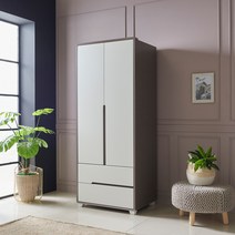 [2만원 즉시할인중!]장인가구 뉴 하임 800 투서랍 옷장, 화이트그레이