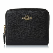 [코치] [라벨루쏘] 로고 반지갑 1579 BLACK