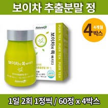 코스트코 퓨어 보이차 정 알약 홈쇼핑 푸얼차 puertea 갈산, 4통