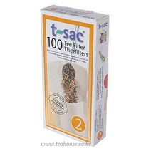 T-sac 티필터 Size2(100매) 차잎거름망 티필터