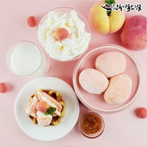 소부당 전주복숭아 복떵이떡 60gx6개입 식사대용떡 답례품떡, 60g