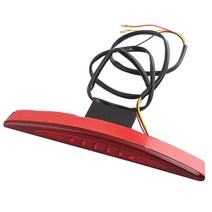 할리 데이비슨 브레이크 아웃 FXSB CVO 하드 캔디 사용자 정의 FXSBSE 오토바이 액세서리 후면 펜더 LED 테일 라이트 미등, 02 빨간