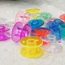[에이치플러스몰] 보빈 50Pcs 투명 재봉틀 스풀 바느질 실패 미싱 북알, 보빈 50개:옐로우 BL07700
