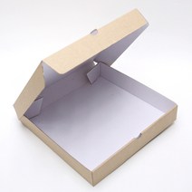 다포장 피자박스 10인치 사각 무지 크라프트 피자포장, 100개