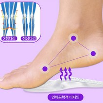 아치형 깔창 젤리 평발 아치 평발 깔창젤