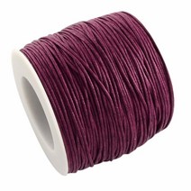 Craftdady 25롤 1mm 왁스 폴리에스터 끈 코드 랜덤 색상 마크라메 브레이드 팔찌 만들기 비즈 실 스트링 우정 주얼리 초커 목걸이 공예 제작용 (총 273야드), Mediumvioletred