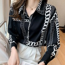 케이에비뉴 띠어리 체인셔츠 블라우스 명품라인