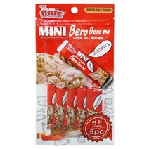 동네착한가게 고양이 간식 주식 영양식 더캣츠 베로베로 5p 연어, 더캣츠 미니 베로베로 5p - 연어