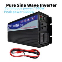 인버터 컨버터 순수 사인파 가정용 자동차 전력 변환기 태양 에너지 DC 12V 24V 48V 60V 에서 AC 110V 220V 50HZ 60HZ 2000W 3000W 4000W, 3000W+48V+Universal 220v 60hz