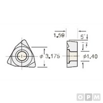 보링인써트(특수강) 1MP-C