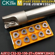 AJX12 C32-32-150-2T 패스트 피드 밀링 툴 홀더 인덱싱 가능한 도구 및 JDMW120420ZDSR-FT VP15TF JDMW 카, 한개옵션0