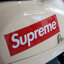 sticport 베스파 클래식스쿠터 전기스쿠터 스티커 SCR110 빅사이즈 슈프림스티커 세트, 1슈프림레드