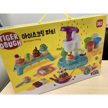 타이거도우 아이스크림 파티 유아용 클레이 세트, 혼합색상, 2세트