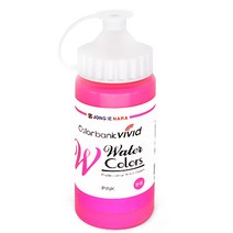 attizone 아크릴물감 수채화물감 15색 대용량 전문가용 학습용, 수채화물감220ml-분홍