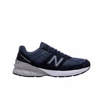 여성용 뉴발란스 정품 990v5 메이드 인 USA 네이비 - B 스탠다드 여성용 New Balance 990v5 Made in USA Navy - B Standard