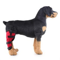 강아지 고양이 관절 슬개골 보호대 다리 무릎 뒷다리 중소형 대형 보조기 1 pc 애완 동물 패드 개 지원 중괄호 오른쪽 왼쪽 호크 랩 통기성 부상 복구 개 지원, 빨간 오른쪽 뒷다리, l