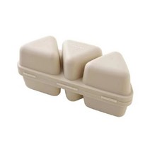 6 공동 DIY 초밥 금형 Onigiri Rice Ball Mold Food Food Press 삼각형 스시 메이커 초밥 키트 부엌 벤토 액세서리, 밀 색상