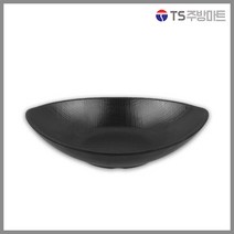 [돌산멜라민] 체크(흑) - 샐러드볼 (업소용그릇 멜라민그릇 예쁜그릇 식당접시 멜라민볼 멜라민찬기 검정색그릇), 1개, 블랙