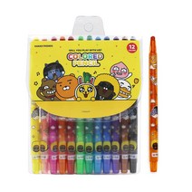 단골창고 카카오프렌즈 12색 색연필 세트