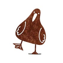 정원용품 꾸미기 마당녹슨 금속 갈매기 실루엣 정원 울타리 장식 새 강철 국가 마당 예술 표지판 원예 말뚝, 02 B