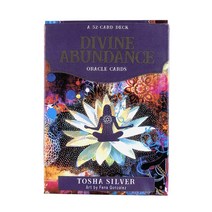 황금 Lenormand 오라클 카드 운세 운세 타로 데크 가족 파티 레저 테이블 게임 PDF 가이드 북, 17 Divine Abundance