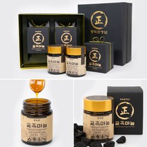 꿀흑마늘/정직한 청년/명절 선물세트/꿀마늘, 선물세트(꿀흑마늘 180g_2개)