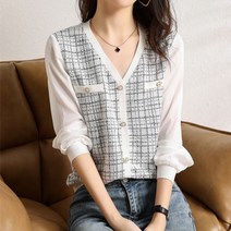 리블리크 트비 브이넥 블라우스_RB1BL110