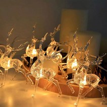 공장 직접 판매 크리스마스 장식 램프 문자열 사슴 램프 문자열 Led 야간 조명 크리스마스 파티 엘크 랜턴 도매, 따뜻한 화이트, 3M20빛세섹션배터리박스플래시