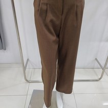막스카라 뒷 밴딩 일자 세미 와이드 팬츠