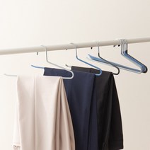 할메이드 논슬립 치마 바지걸이 신박한바지걸이행거정리옷걸이 20P, 블랙