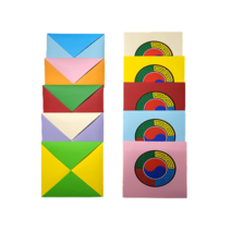 딱지만들기 딱지치기 딱지접기 전통민속놀이 10개입 시화아트DIY, 분홍색+주황색