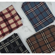 원단킹 대폭 울도비 원단 로열체크 4종 (8107047), 블랙