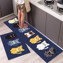 북유럽 스타일 주방 바닥 매트 카펫 롱 스트립 현대 홈 장식 비 슬립 흡수 입구 현관 거, 40cmx60cm