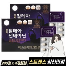 비타민러버 L-엘 테아닌 효능 스트레스케어쉼 홍경천 긴장완화 잠이안올때 영양제, 120정, 2개