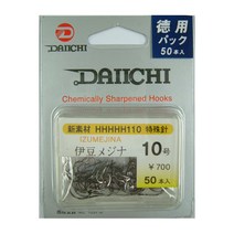 [다이치] 이두메지나 바늘 덕용 50개입 붕어바늘
