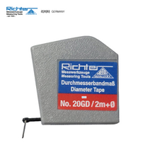 RICHTER 리치터 파이자 줄자 NO.20GMD 2Mx6.5mm 포켓형 줄자 ABS 재질 mm단위 눈금 파이눈금 표시