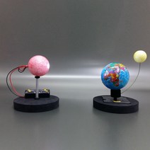 [과학넷] UB 지구와달의운동모형만들기(삼구의)B형(LED형)-자동회전식